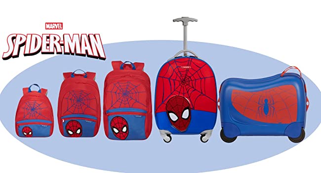 Dream rider; spider man kids; spiderman luggage; spiderman bacjpack; trunki; travel kids; kids bags