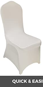 couvre chaise beige