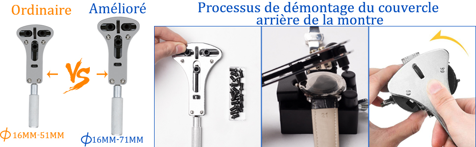 Outils Professionnels de Montre de Barre 