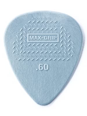 dunlop picks, max grip, nylon, grey