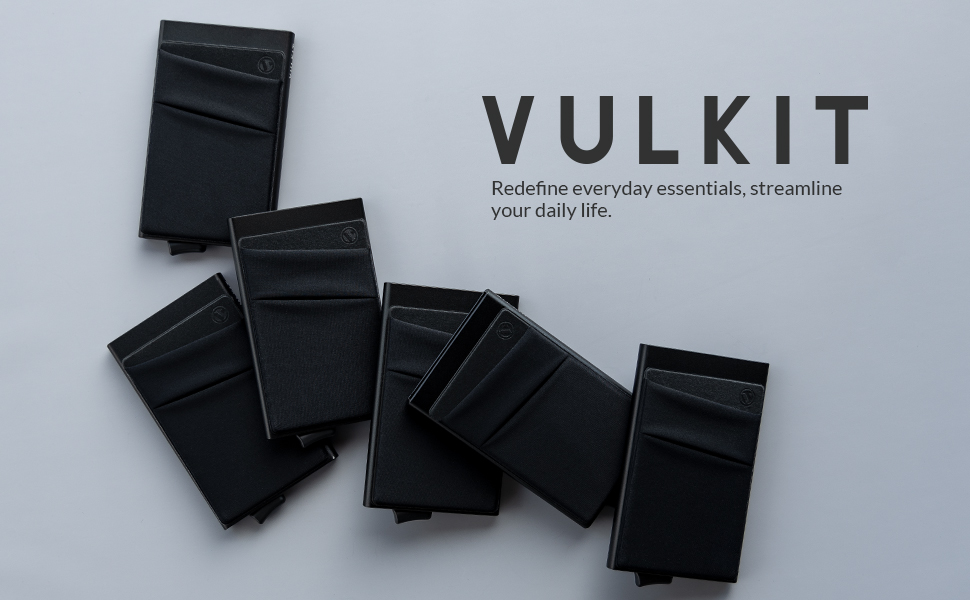 VULKIT portefeuilles et porte-cartes homme anti rfid porte carte bancaire femme avec poche billets