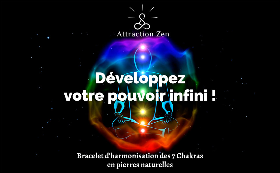 bracelet 7 chakras - attraction zen