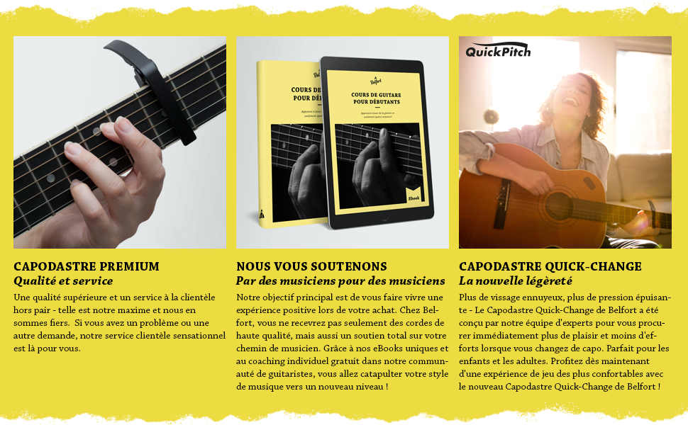 Capodastre pour guitare