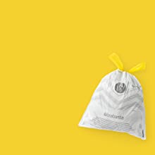 Brabantia PerfectFit bin liner with yellow background, code A (3L) 