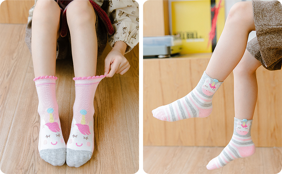 5 paires de différentes chaussettes imprimées