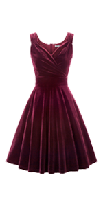 robe en velours