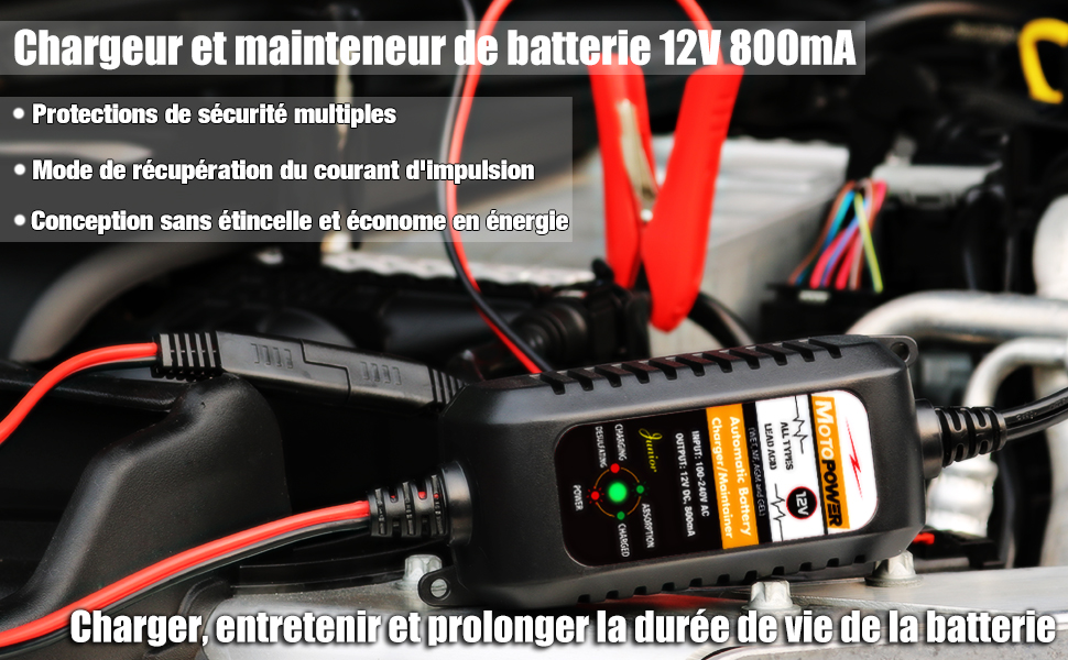 Chargeur de batterie 12v