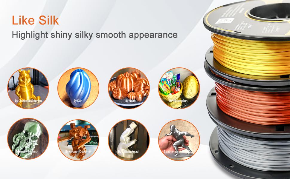 PLA SIlk Filament for 3D Printer