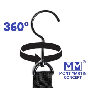 Crochet de suspension de trousse de toilette pivotant à 360°