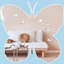 lounge papillon sticker mural