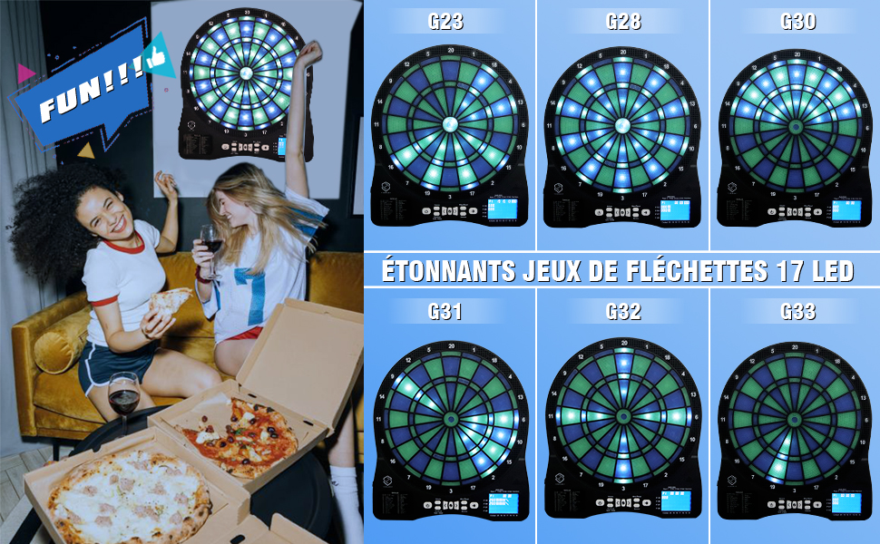  Jeu de Flechette électronique Lumineux