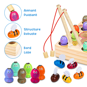 Jouets magnétiques en Bois