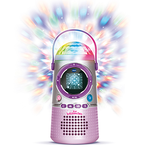 VTech Jouets, enceine bluetooth, projection lumineuse, musique, jeux, boule disco, fête, boum