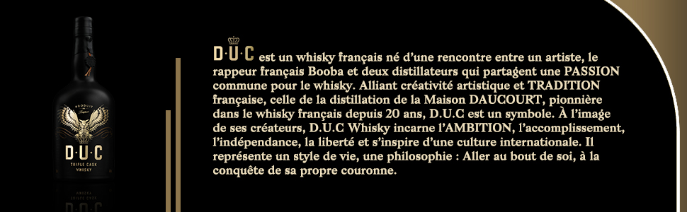 Whisky D.U.C - Triple Cask Whisky Double distillation 40°