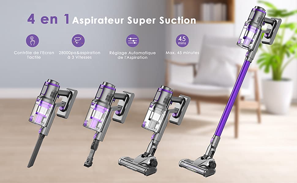 aspirateur sans fil 4 en 1 