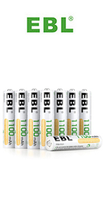 8PCS AAA Piles Rechargeables