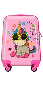 BONTOUR Valise pour Enfant(Licorne)