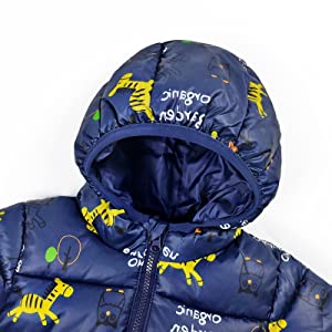 Veste Bébé Garçon À Capuche Manteau Enfants D'Hiver Chaud Épais Blouson