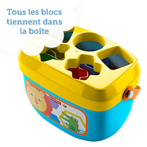 Bébé va adorer empiler et trier avec son premier jeu de formes et de couleurs !