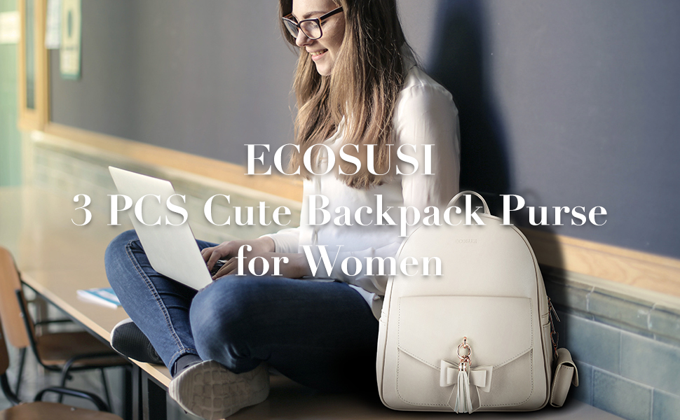 ECOSUSI 3PCS BACKPACK