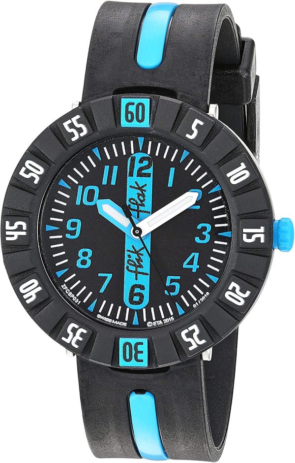 Flik Flak Garçon Analogique Quartz Montre avec Bracelet en Caoutchouc FCSP031 – Image 2