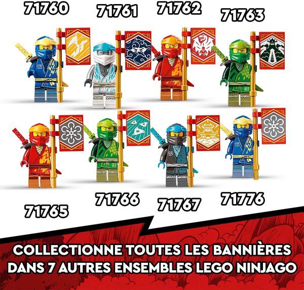 LEGO 71760 Ninjago L’Évolution Dragon du Tonnerre De Jay, Jouet pour Enfants dès 6 Ans, Set avec Figurine de Serpent avec bannière de Mission Speed à Collectionner – Image 3