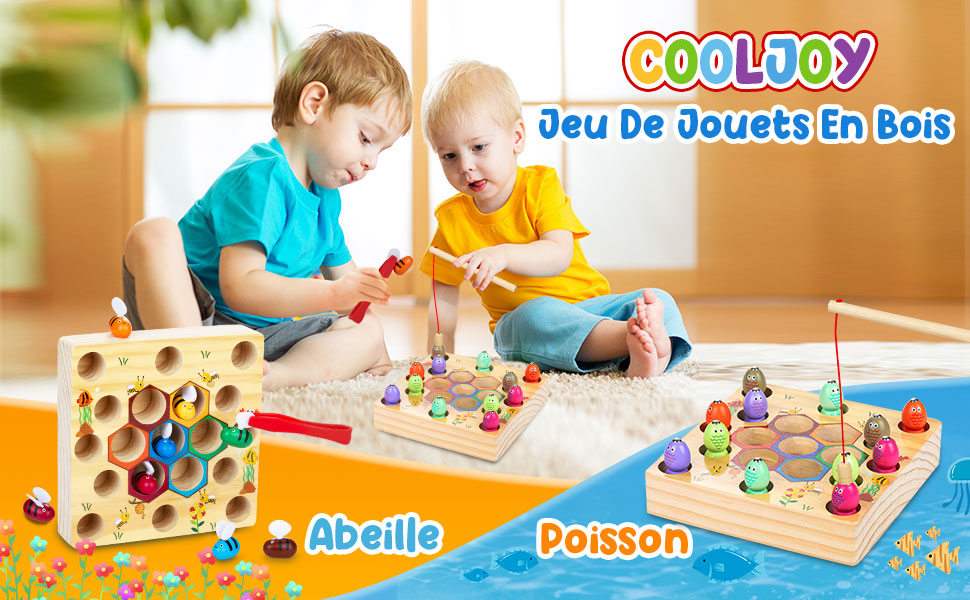 Jouets magnétiques en Bois