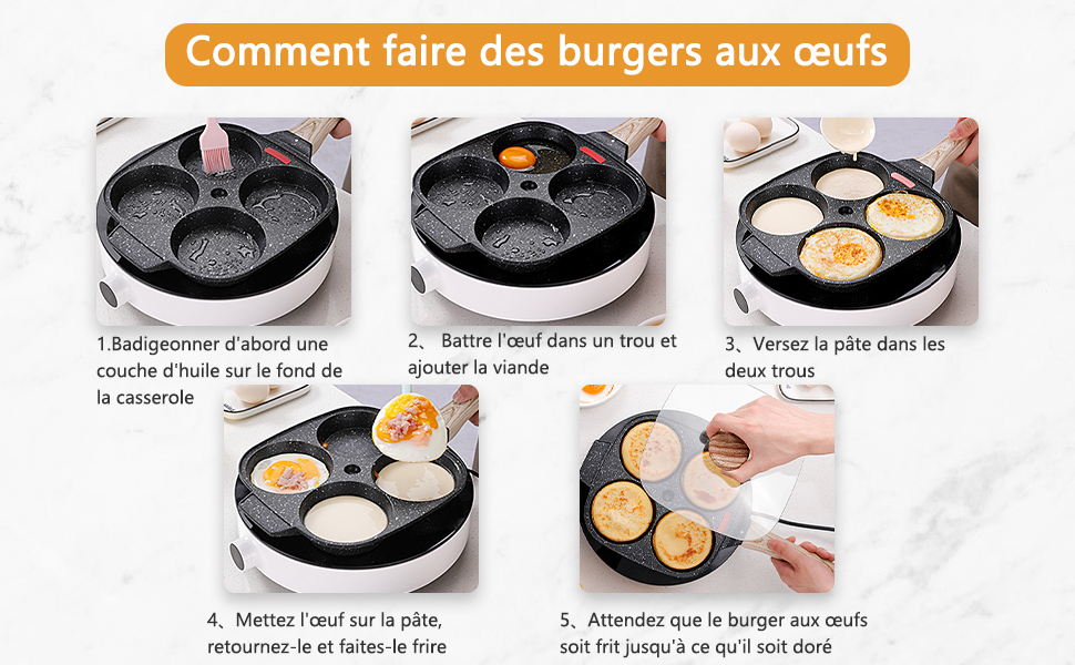 Comment faire des burgers aux œufs ?