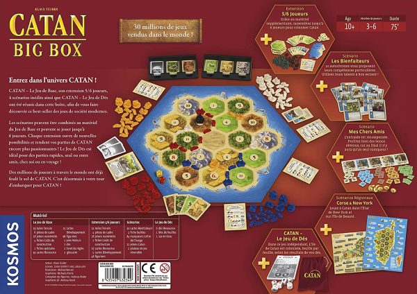 Catan : Big Box - Asmodee - Jeu de société - Jeu de plateau - Jeu de stratégie