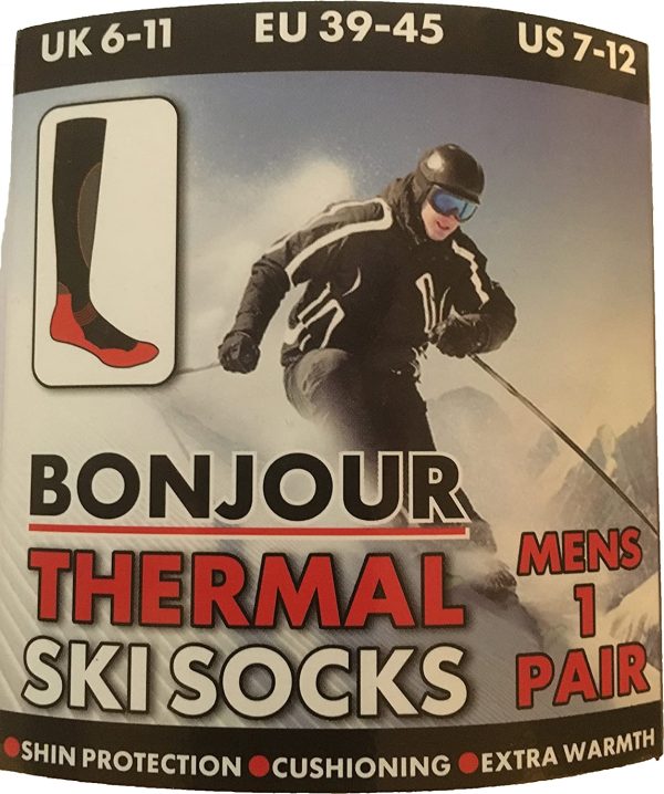 Chaussettes de Ski Lot de 4 Long Thermique Haute Performance Homme ( EU 39 - 45 ) - Multicolore – Image 2