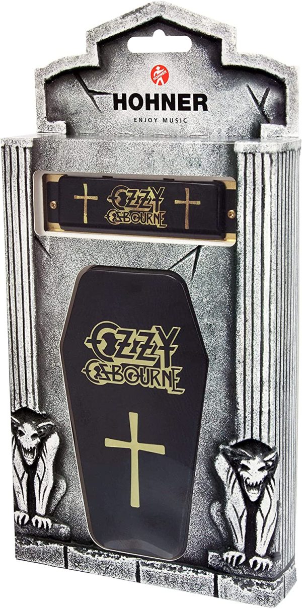 HOHNER M666 Ozzy Osbourne Key of C Harmonica Coffin Box