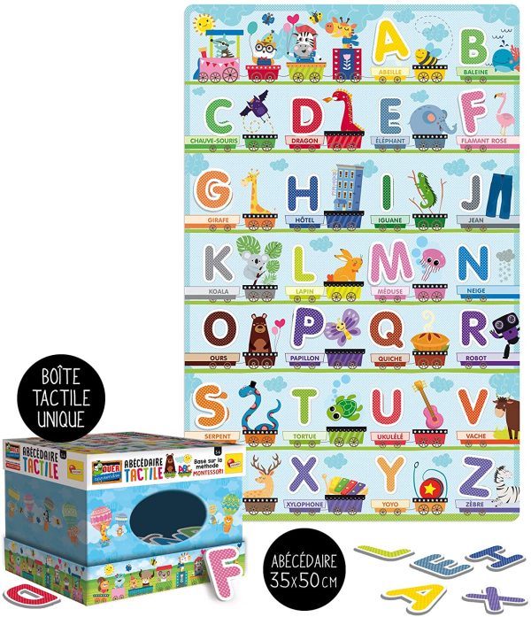 Lisciani ??Montessori L’Alphabet Tactile - Jeu éducatif pour enfants à partir de 3 ans ??FR72446 – Image 5