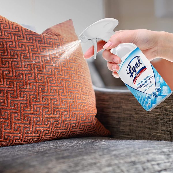 Lysol Pistolet Désinfectant du linge et Désodorisant du Linge, Elimine 99,9% des Virus et des Bactéries, Parfum Linge Frais, Sans Javel- Spray Desinfectant 500 ml – Image 4