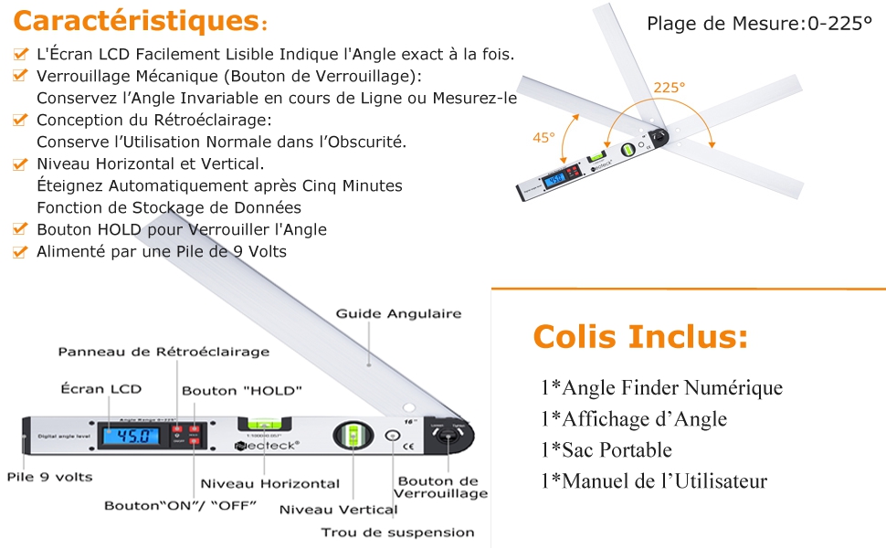 Numérique Angle Finder