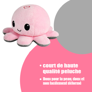 doudou poulpe reversible