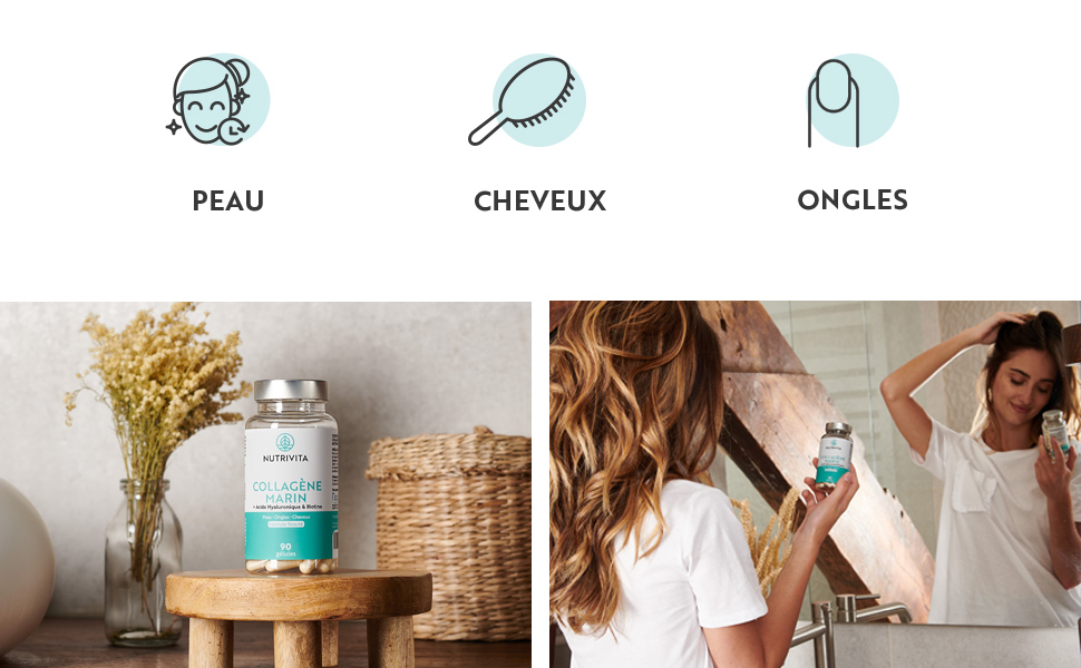 collagene et acide hyaluronique marin bio collagène gelules complement alimentaire peau