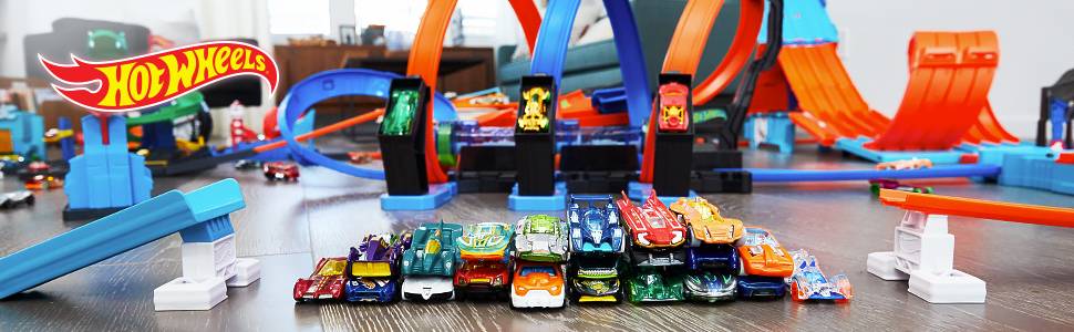 3 véhicules Hot Wheels Cars dans 1 coffret !