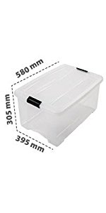 Boîte de rangement New Top Box en plastique 45 L