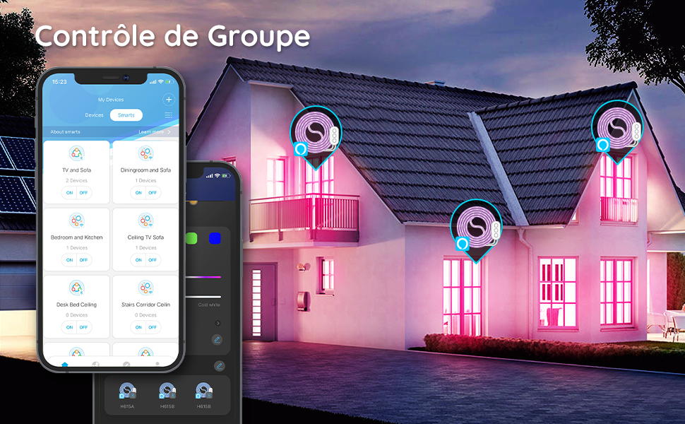 govee wifi alexa ruban led 5m bande lumineuse rgb bluetooth intelligente