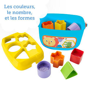 Bébé va adorer empiler et trier avec son premier jeu de formes et de couleurs !