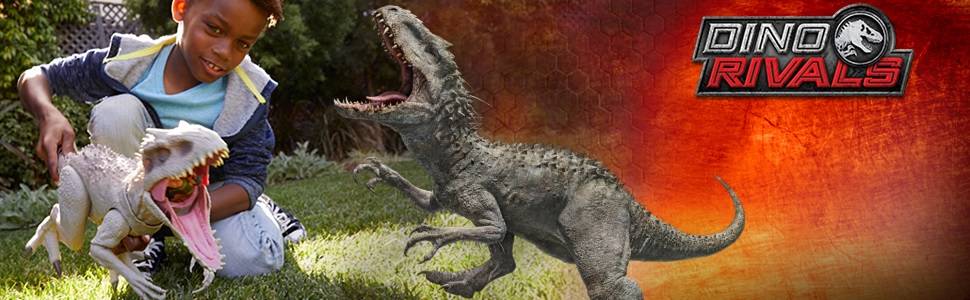 Figurine Indominus Rex de Jurassic World avec Mâchoires qui Claquent, Pattes Avant Mobiles