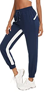 Wayleb pantalon de sport femme ete pantalon de jogging femme pantalon de survêtement femme