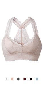 Soutien-Gorge Dentelle Rembourre Sexy sans Armatures