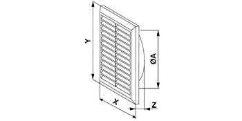 Grille d'aération.