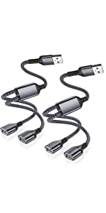 Câble USB Splitter Y