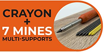 Crayon chantier + 7 mines multi-supports