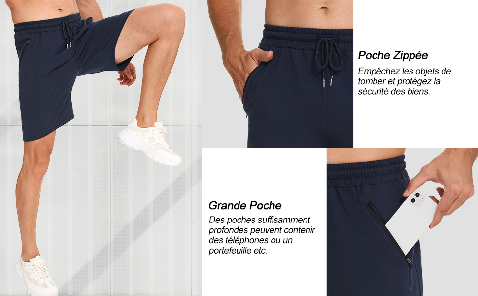 Short sportif homme