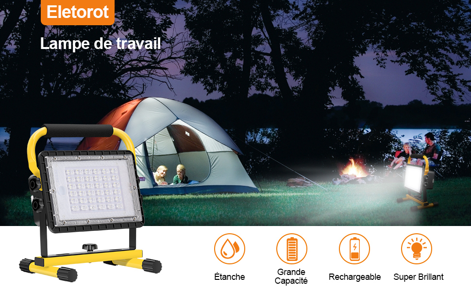 lampe camping rechargeable