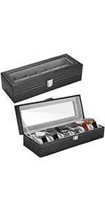 ProCase 6 Slots Watch Box Display Case Organizer