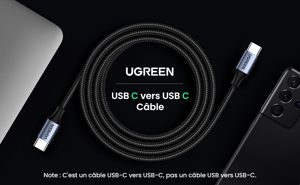 cable usb c vers usb c